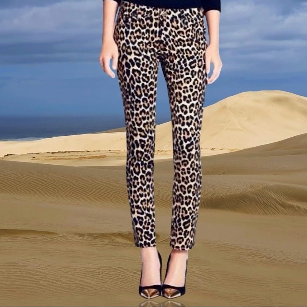 Kate Spade NY ‘Play Hooky’ Leopard Print Women's Skinny Pants Size 28
